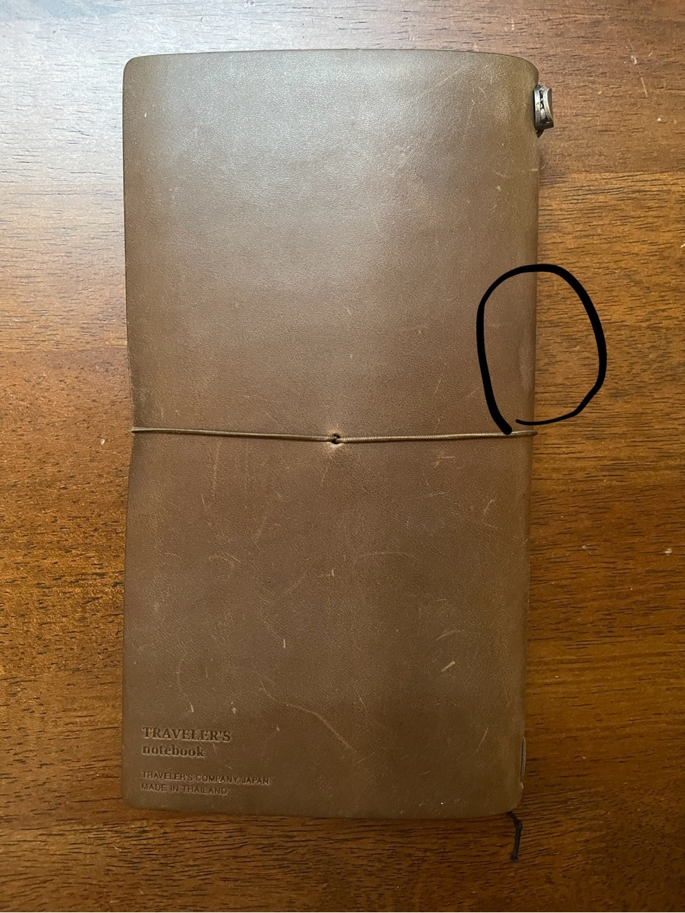 TRAVELER’S Notebook Regular Size Olive - Picture 3 of 4